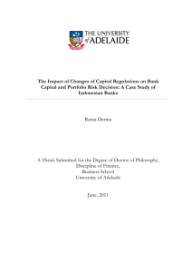 The Impact of Changes of Capital Regulations on Bank Capital and