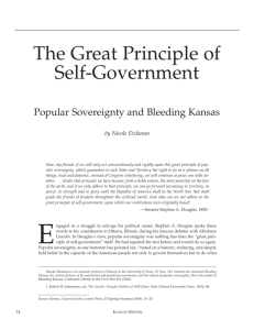 The Great Principle of Self-Government