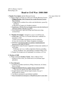 Road to Civil War - Henry Hudson Regional School