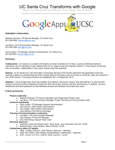 UC Santa Cruz Transforms with Google