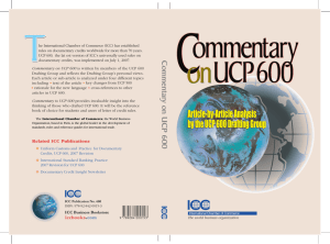 Commentary on UCP 600 Commentary UCP 600
