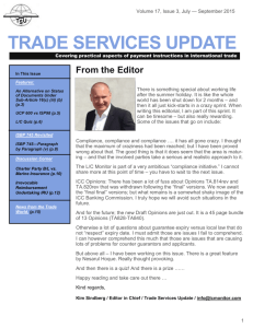 trade services update - GlobalTrade Corporation