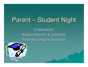 (Microsoft PowerPoint - Parent \226 Student Night PPT)
