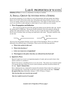 LAB 4: PROPERTIES OF WAVES