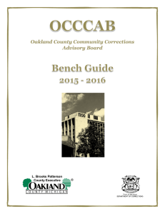 OCCCAB Bench Guide