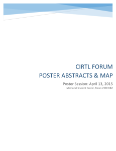 cirtl forum poster abstracts & map