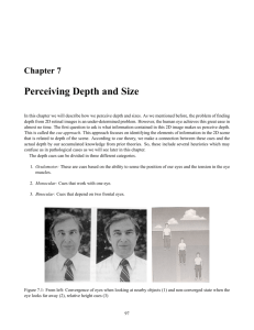Perceiving Depth and Size