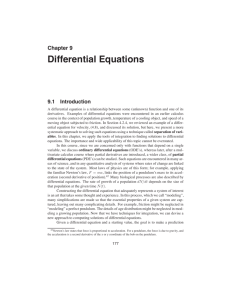 9. Differential equations