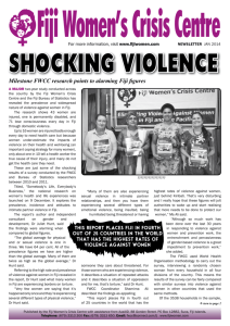 shocking violence - Fiji Women Crisis Centre