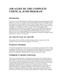 Air Alert Iii The Complete Vertical Jump Program