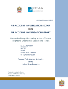 AIR ACCIDENT INVESTIGATION SECTOR AIR ACCIDENT