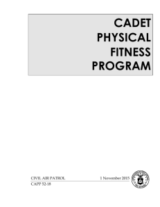 Cadet Physical Fitness Program