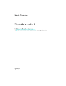 Biostatistics with R