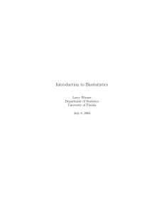 Introduction to Biostatistics (Text)