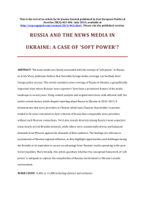 russia and the news media in ukraine: a case of