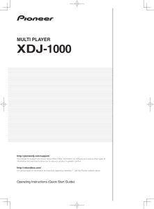 XDJ-1000 - Pioneer DJ Support