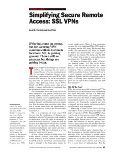 SSL VPNs - Core Competence, Inc