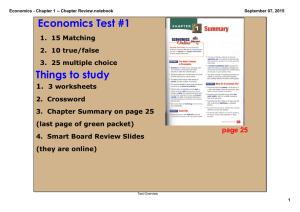 Economics - Chapter 1 -- Chapter Review.notebook