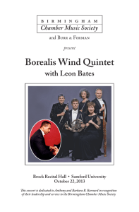 Borealis Wind Quintet with Leon Bates