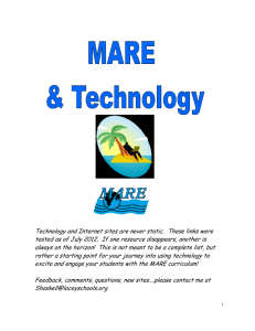 Technology and MARE
