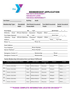 membership application - Tri