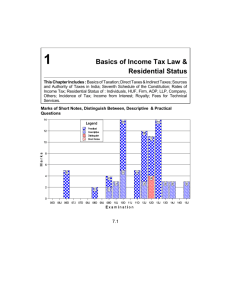Basics of Income Tax Law & Residential Status
