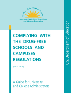 Complying with the Drug-Free Schools and Campuses Regulations