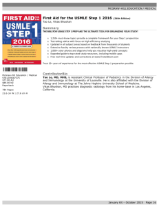 First Aid for the USMLE Step 1 2016 (26th Edition) - McGraw