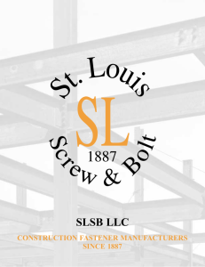 St Louis Screw & Bolt Catalog for Binder
