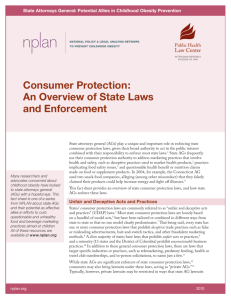 Consumer Protection: An Overview of State Laws and Enforcement