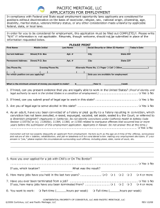 Employment Application