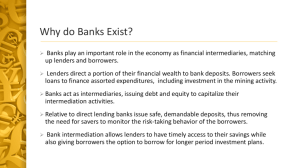 Why do Banks Exist?