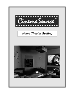 The CinemaSource Guide to Home Theater Seating