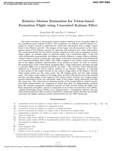 Relative Motion Estimation for Vision