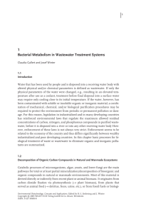 1 Bacterial Metabolism in Wastewater Treatment Systems - Wiley-VCH
