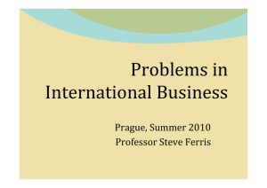 Problems in International Business