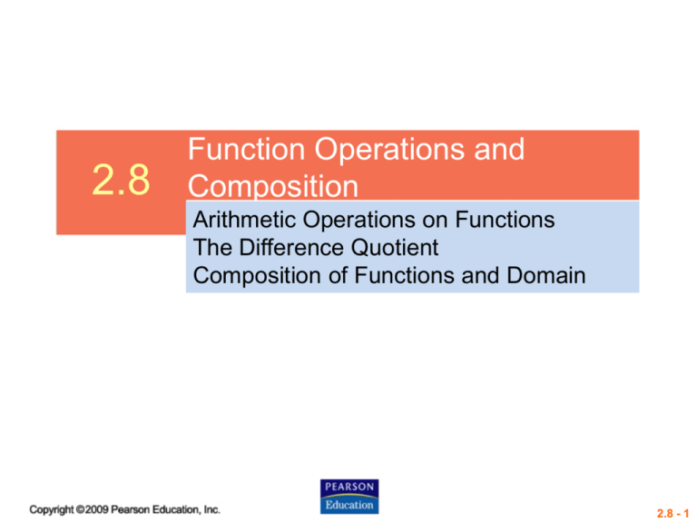 Function Operations And Composition