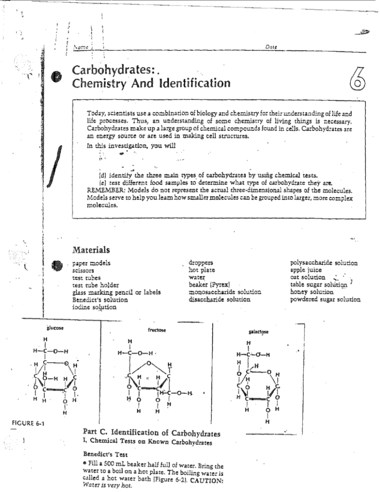 chemistry assignment on carbohydrates