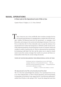 Naval Operations - US Naval War College