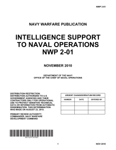 intelligence support to naval operations nwp 2-01