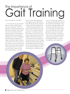 Importance of Gait Training