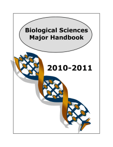 Biological Sciences Major Handbook