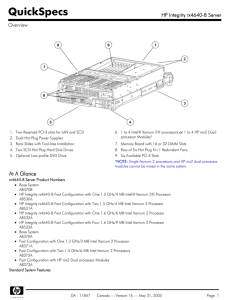 HP Integrity rx4640-8 Server - Hewlett