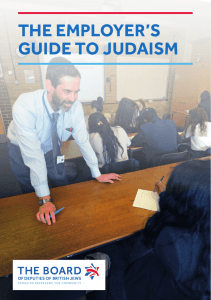 the employer's guide to judaism - Board of Deputies of British Jews