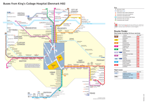 Buses from King's College Hospital (Denmark Hill)