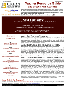 West Side Story Teaching Resource