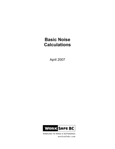 Basic Noise Calculations