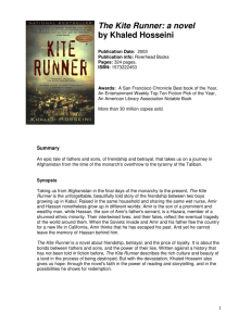 The Kite Runner: a novel by Khaled Hosseini