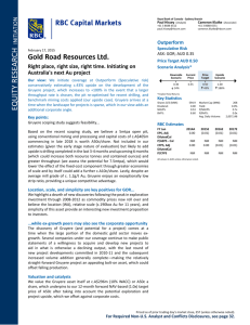 Right place, right - Gold Road Resources Limited
