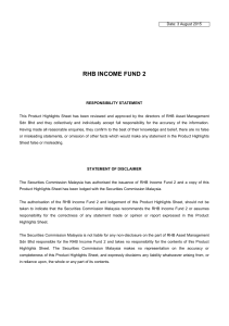 RHB INCOME FUND 2